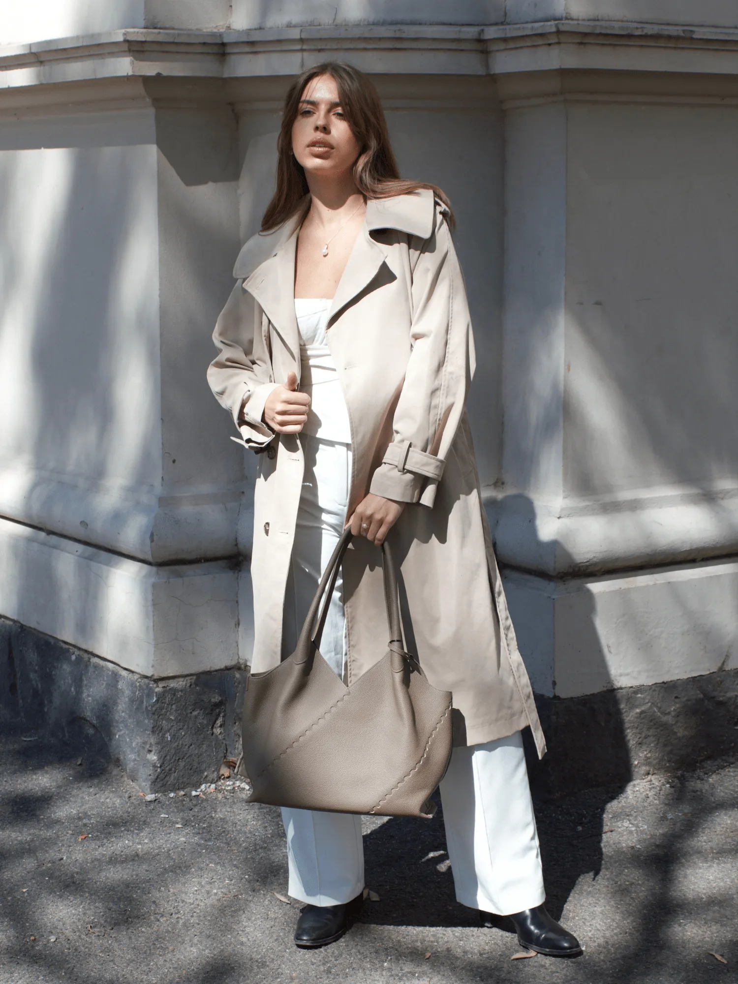 Everyday Large Slouchy Tote - Cocoa Grey