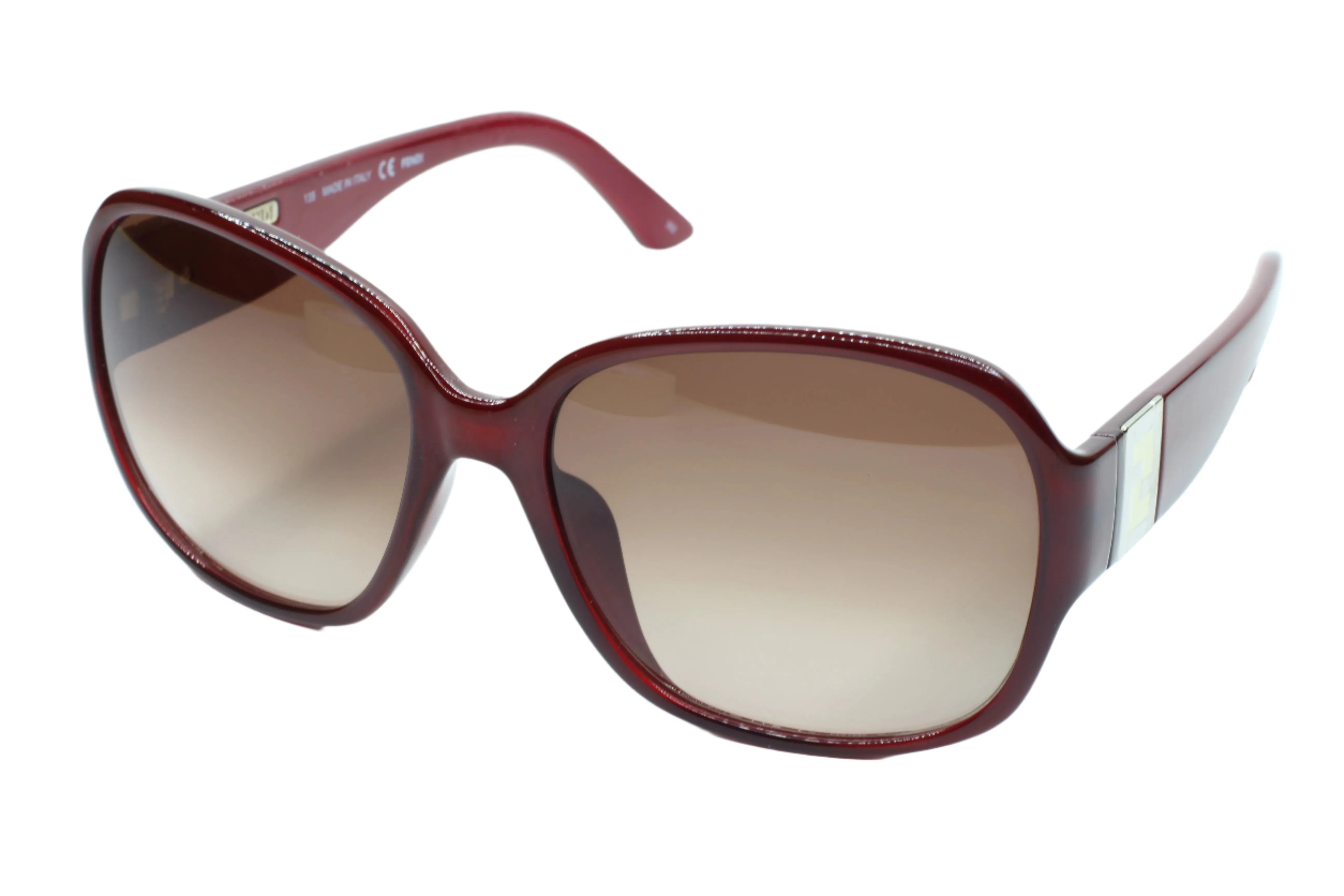 Fendi FS5336 532 Burgundy Gold Italy Luxury Sunglasses