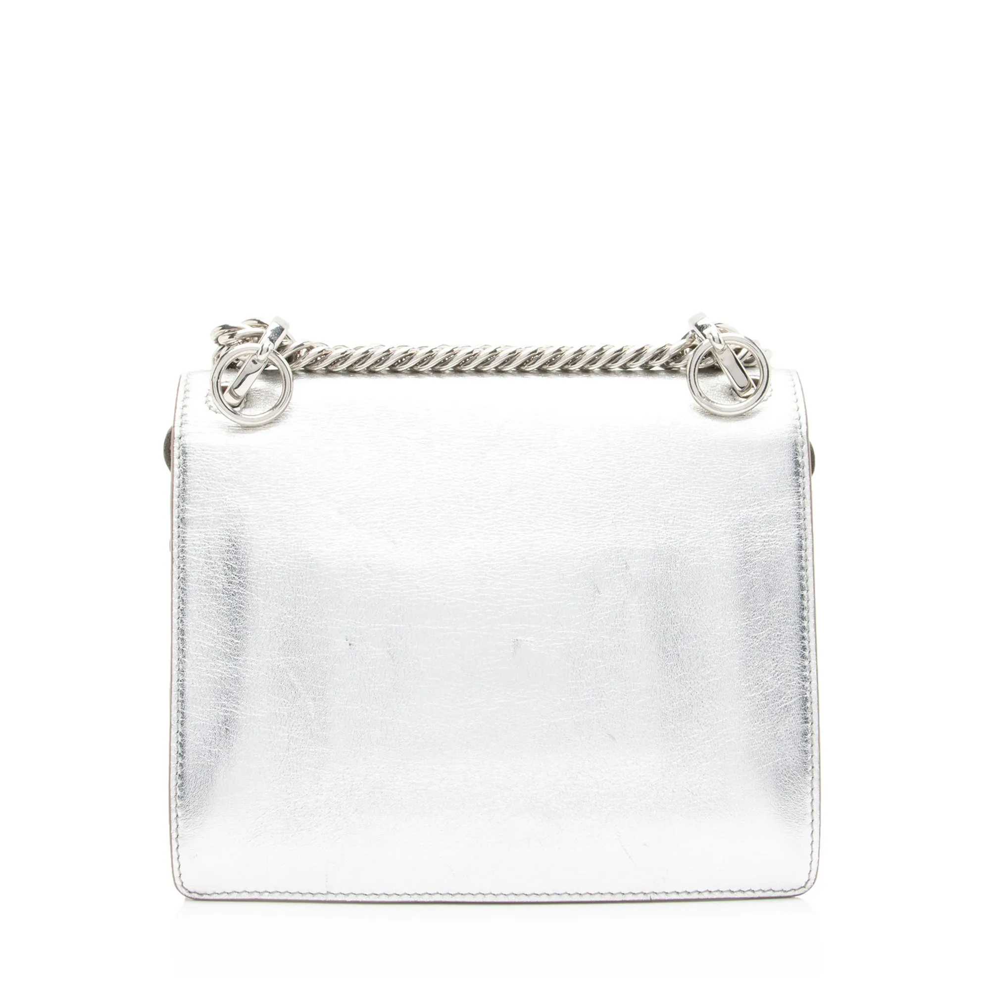 Fendi Metallic Studded Vitello Kan I Small Shoulder Bag