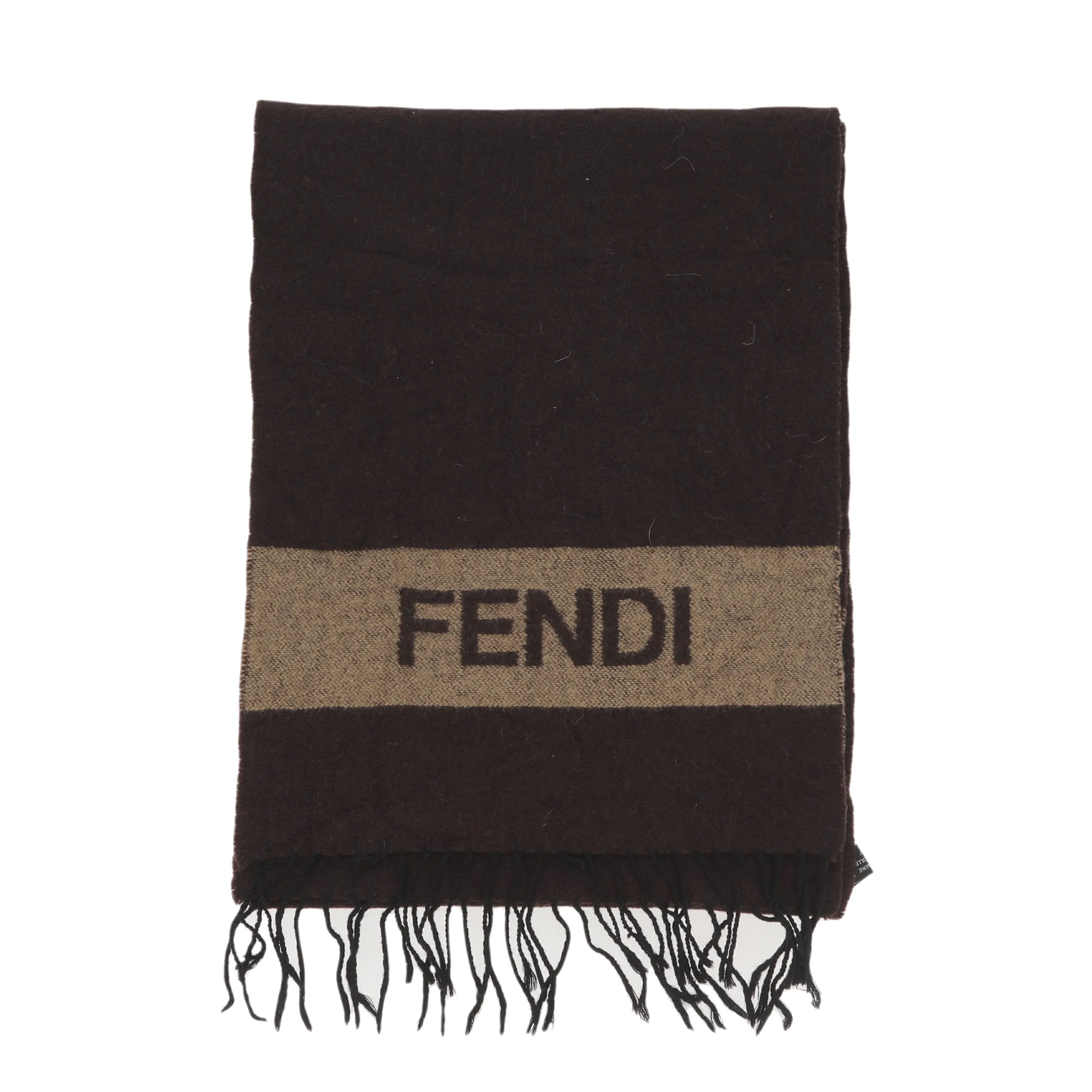 FENDI Scarf in Brown Wool