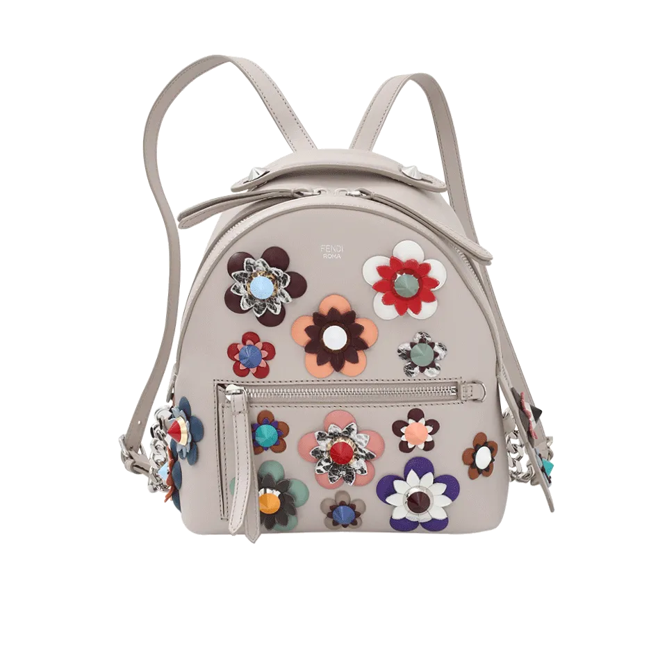 Floral Studded Backpack