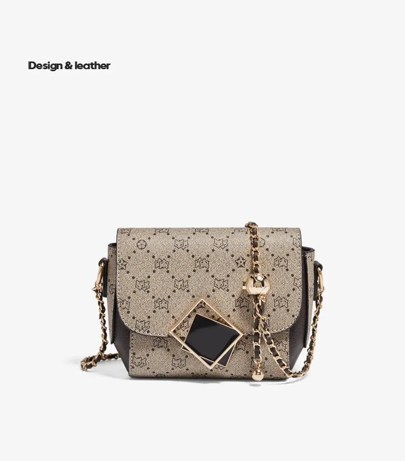 FOXER Brand Printing Women Shoulder Bag High Quality PVC Leather Fashion Messenger Bag
