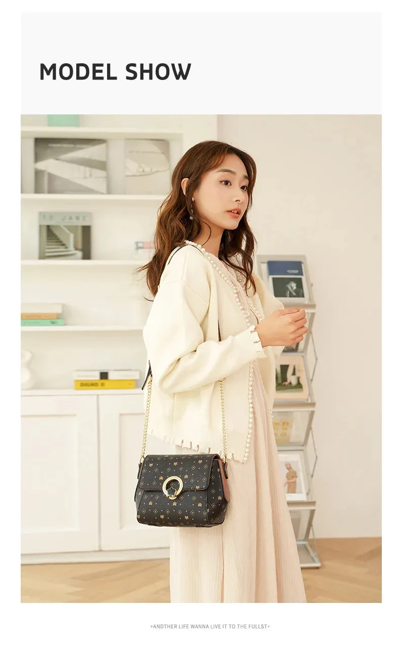 FOXER Brand Printing Women Shoulder Bag High Quality PVC Leather Fashion Messenger Bag