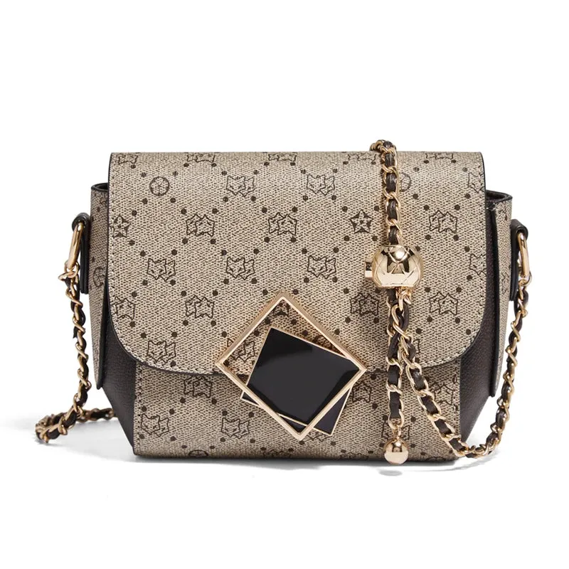 FOXER Brand Printing Women Shoulder Bag High Quality PVC Leather Fashion Messenger Bag