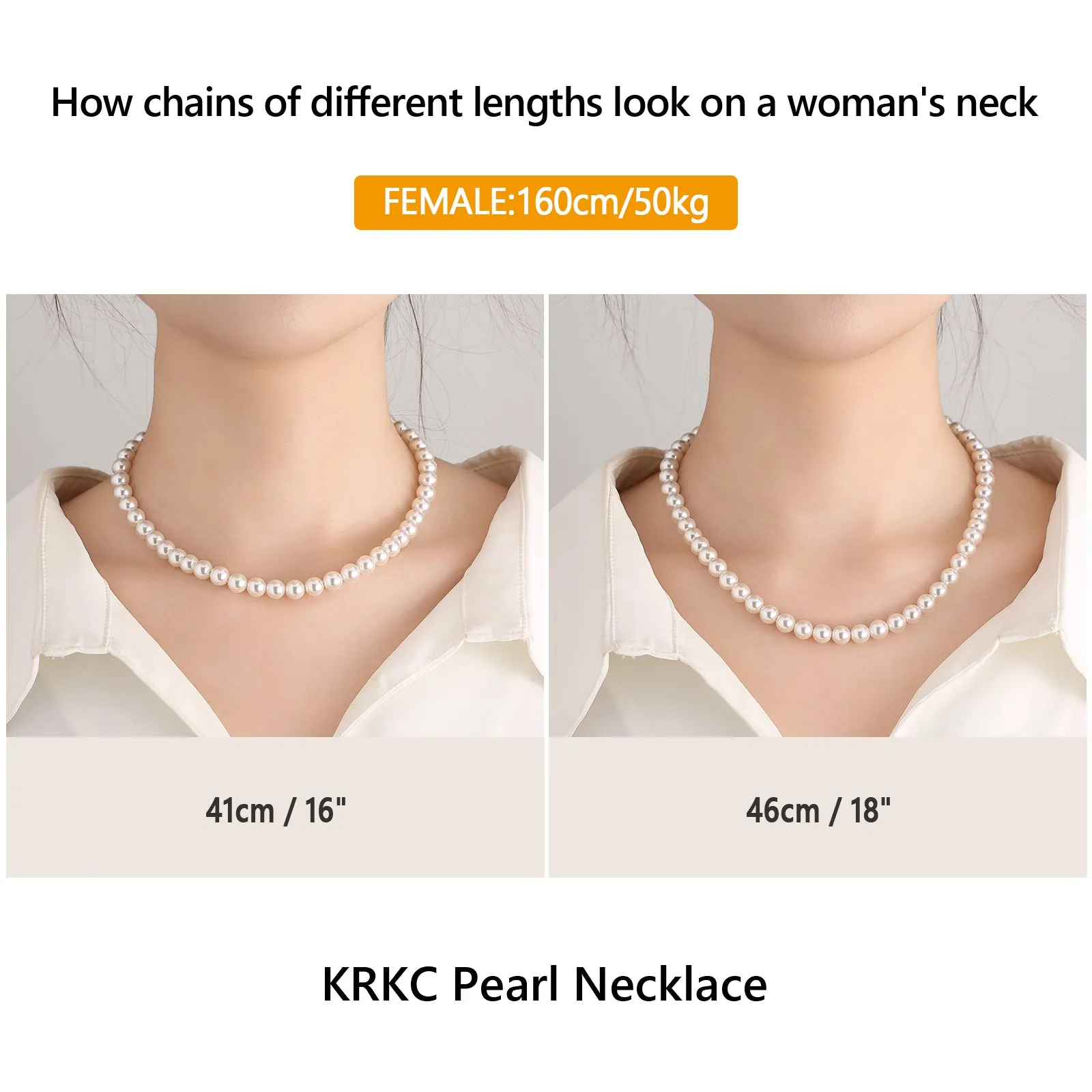 Freshwater Pearl Necklace for Women 0302 KRKC