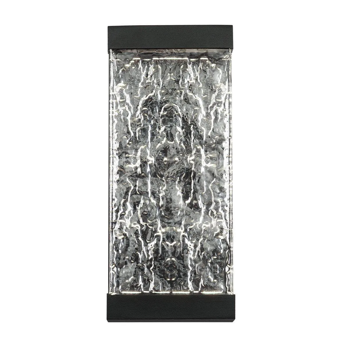 Fusion 14 in. LED Outdoor Wall Sconce 227 Lumens 3000K Black Finish