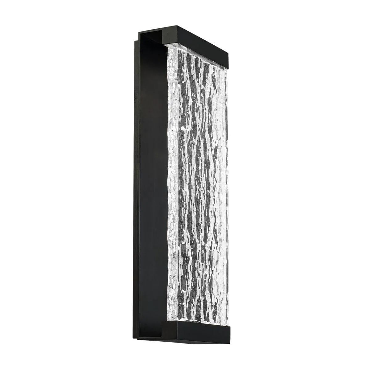 Fusion 14 in. LED Outdoor Wall Sconce 227 Lumens 3000K Black Finish