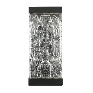 Fusion 14 in. LED Outdoor Wall Sconce 227 Lumens 3000K Black Finish