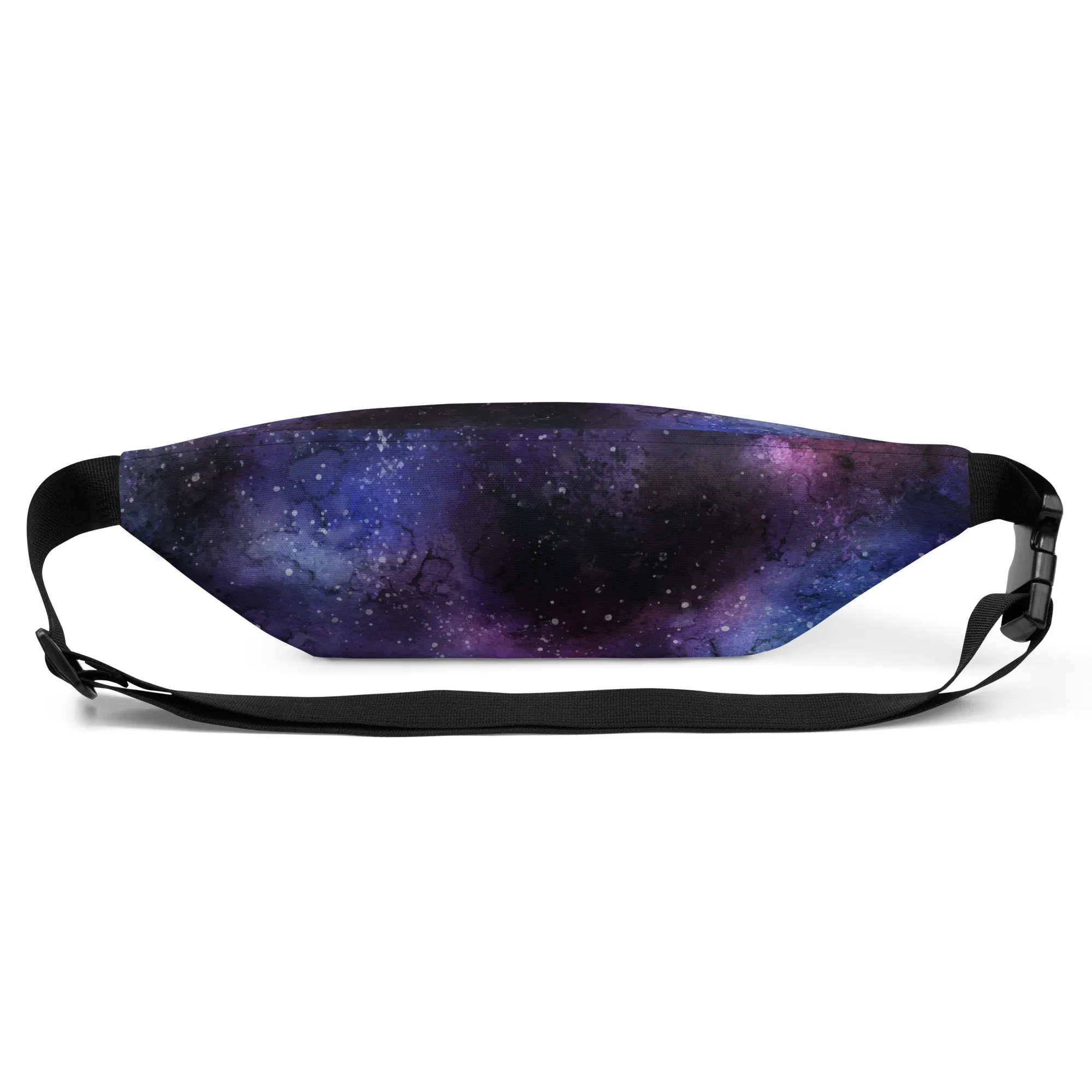 Galaxy Fanny Pack, Space Universe Purple Women Men Waist Hip Bum Bag 90s Designer Belt Hip Waist Crossbody Shoulder Festival Rave Bag