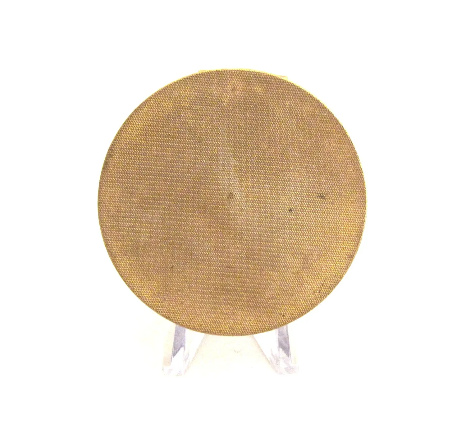 Gold French Compact Mother Of Pearl Blue Stones 1800s Antique Powder Rouge Compact RARE