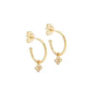 Gold Luminous Hoops