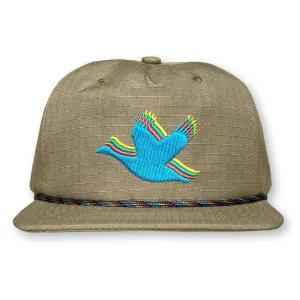 Goose Rope Hat / Biscotti Ripstop Nylon with Himalayan Poppy Goose