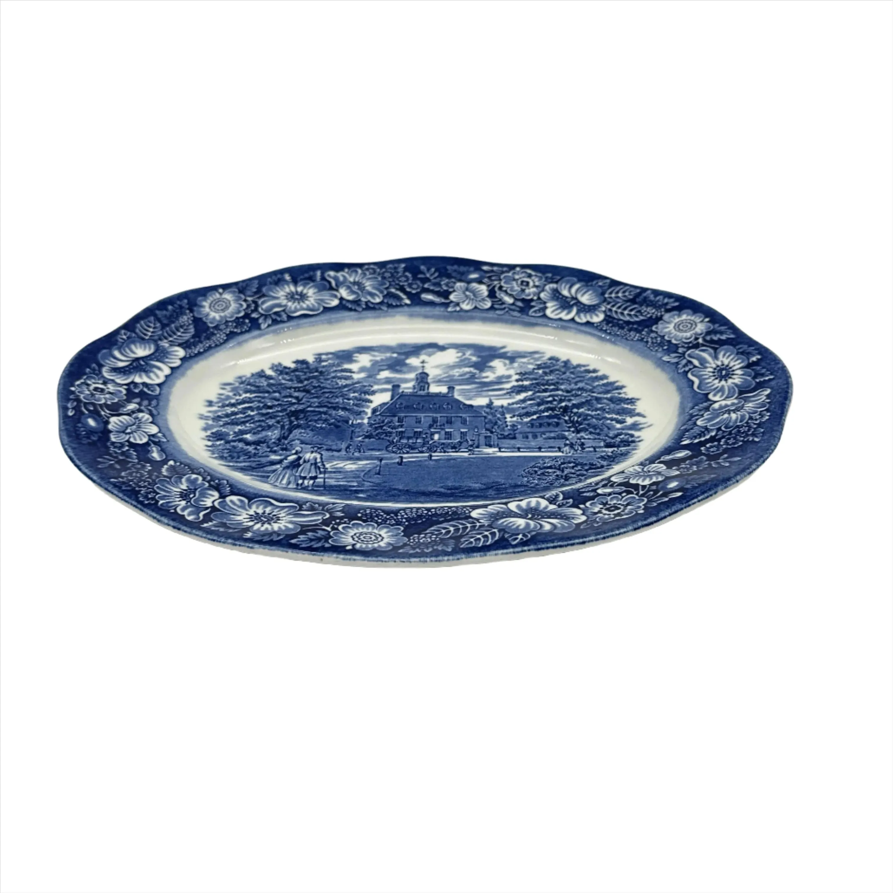 Governor's House - Williamsburg - Liberty Blue China small platter
