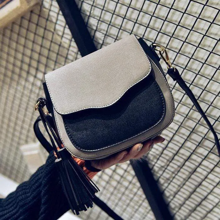 Grey Boho Shoulder Strap