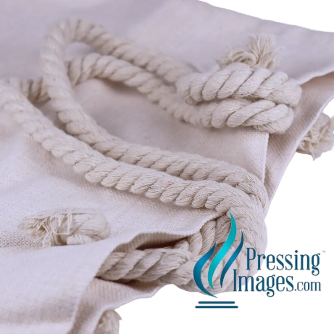 Heavy Linen Tote with Rope Handles