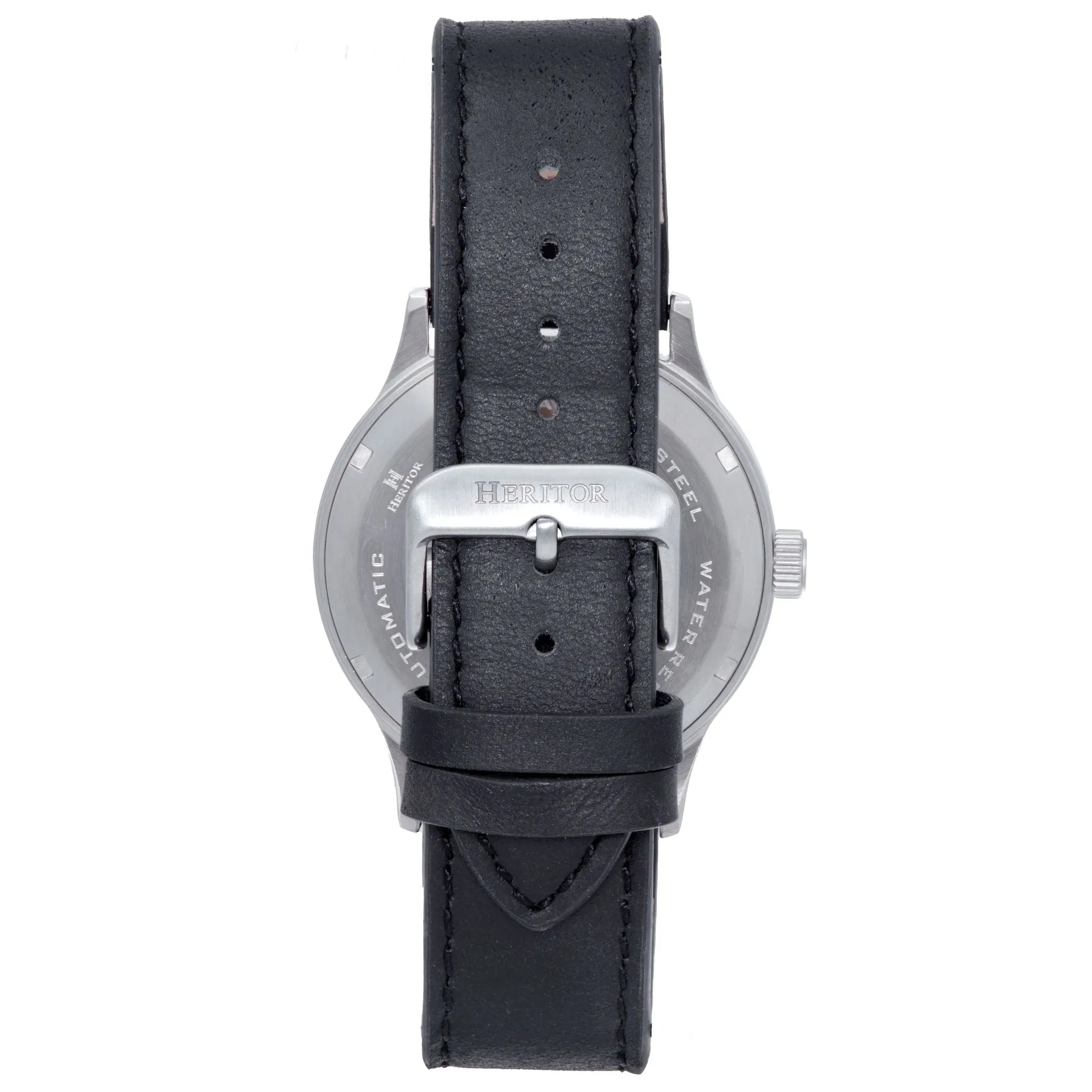 Heritor Automatic Dayne Leather-Band Watch w/Date