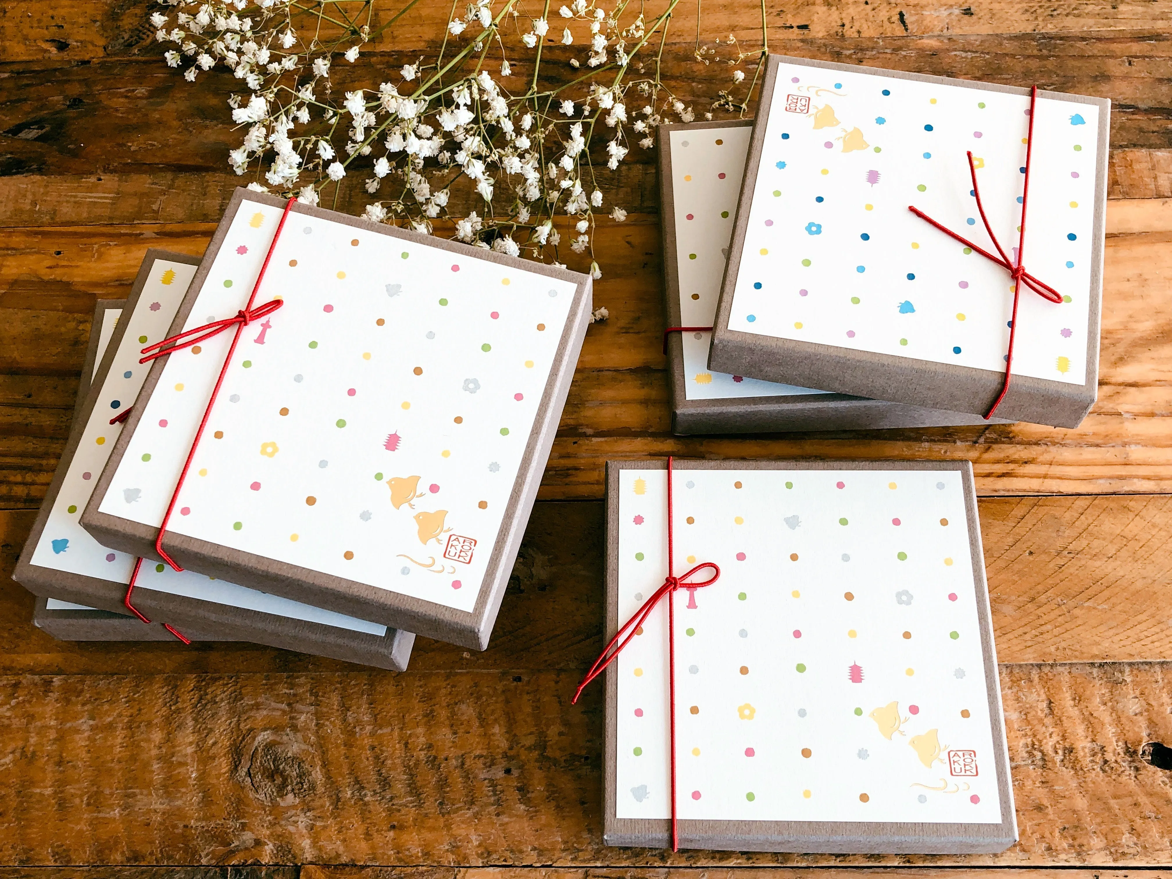 High Quality LetterPress Message Card Sets with envelopes