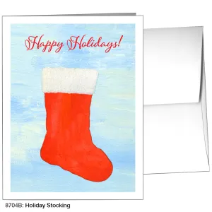 Holiday Stocking, Greeting Card (8704B)