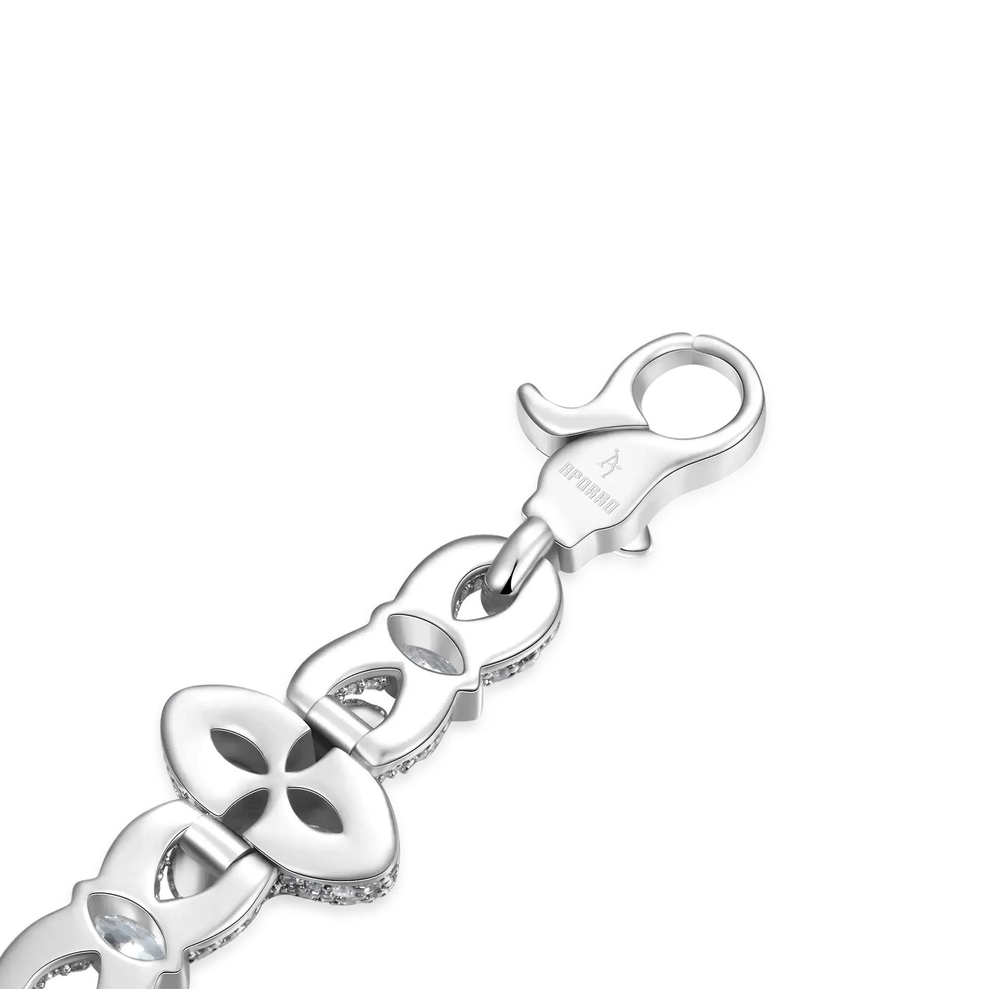 Iced Luminous Clover Necklace
