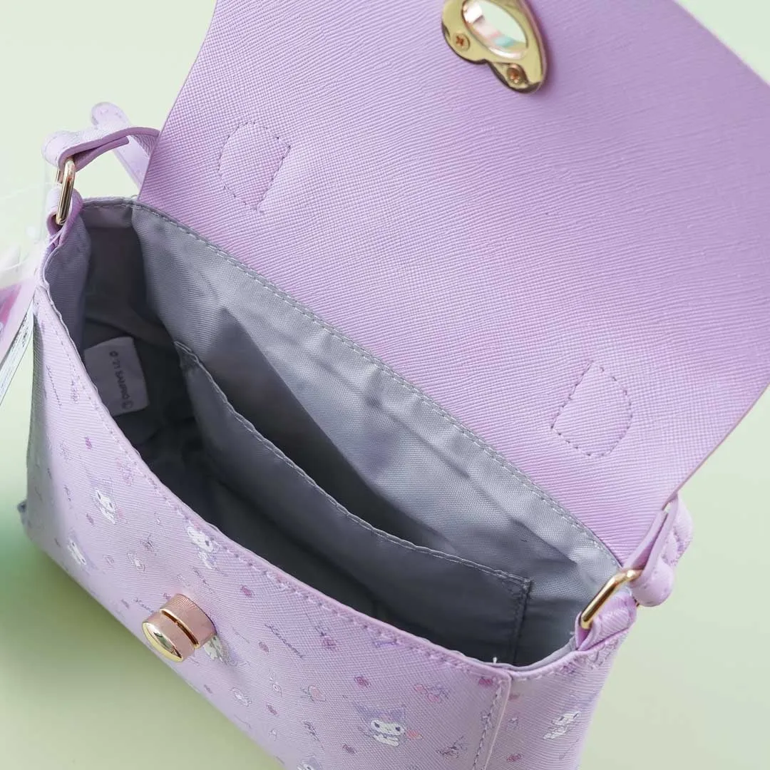 Kuromi’s Favorite Things Lilac Faux Leather Shoulder Bag