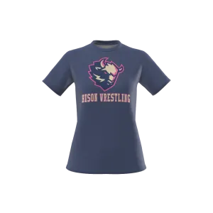 LADY BISON WRESTLING - NAVY T-SHIRT
