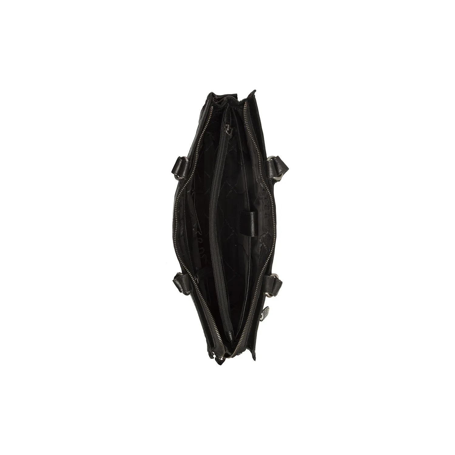 Leather Shopper Black Stockholm