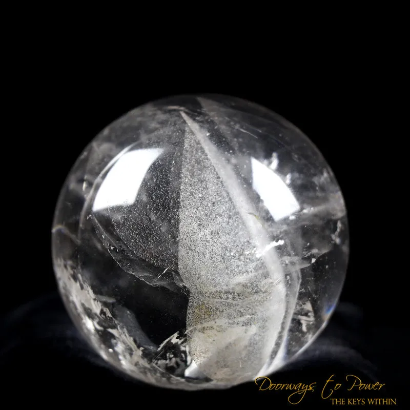 Lemurian Manifestation Quartz Crystal Sphere 'Holographic Connection'