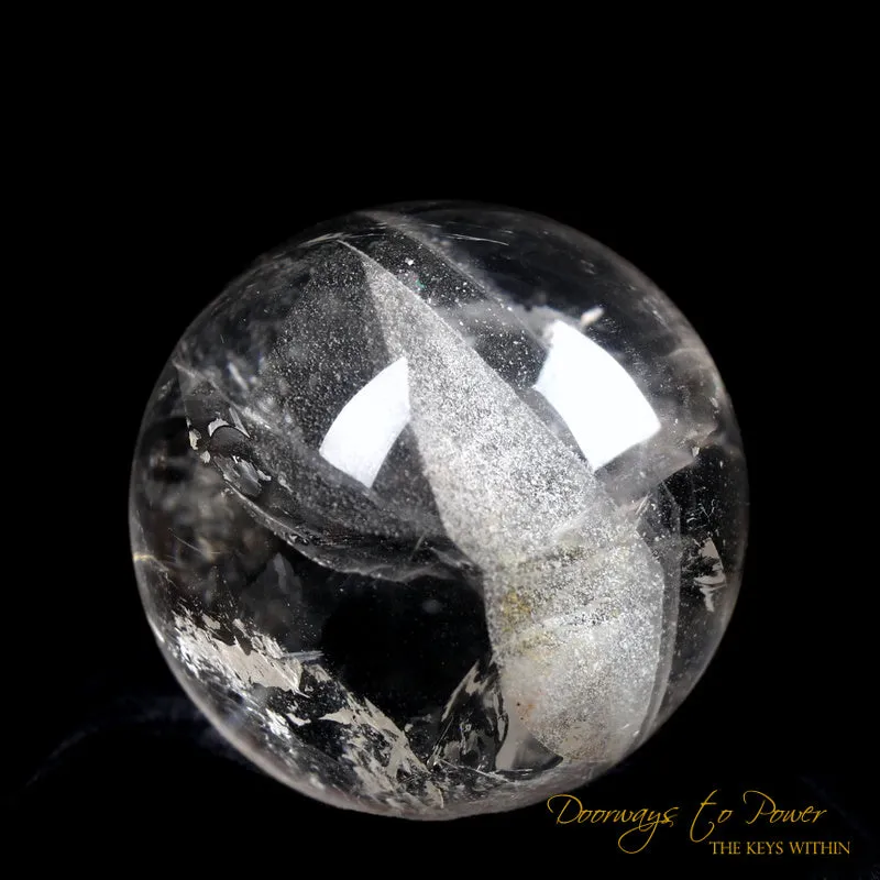 Lemurian Manifestation Quartz Crystal Sphere 'Holographic Connection'