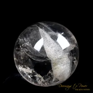 Lemurian Manifestation Quartz Crystal Sphere 'Holographic Connection'