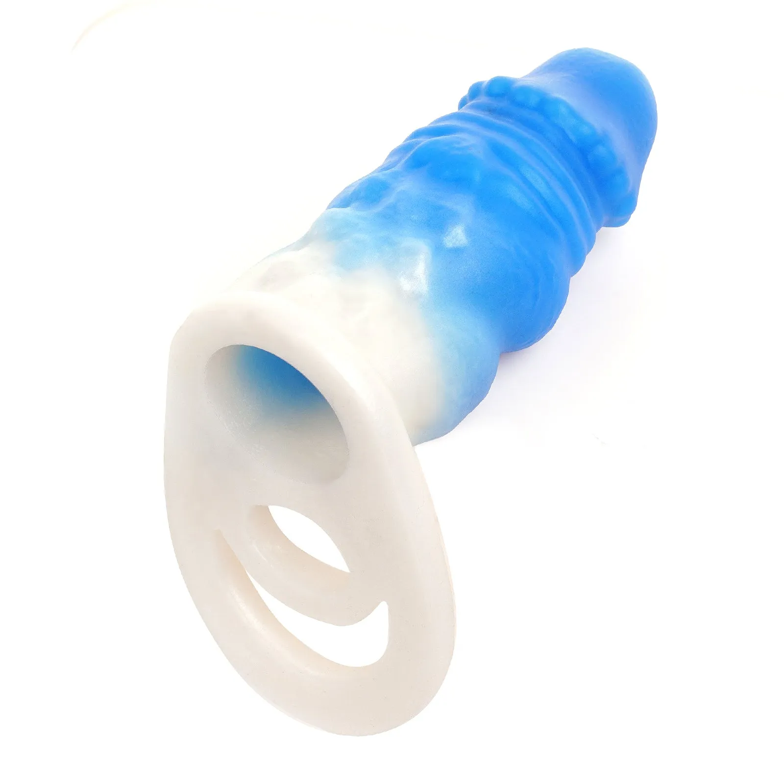 Luminous Big Girthy Silicone Penis Sleeve Enlarger - Realisticdildo Cock Ring Trainer Male Sex Toy