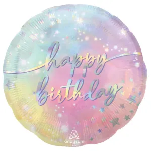 Luminous Birthday SuperShape Balloon 28" | 1ct