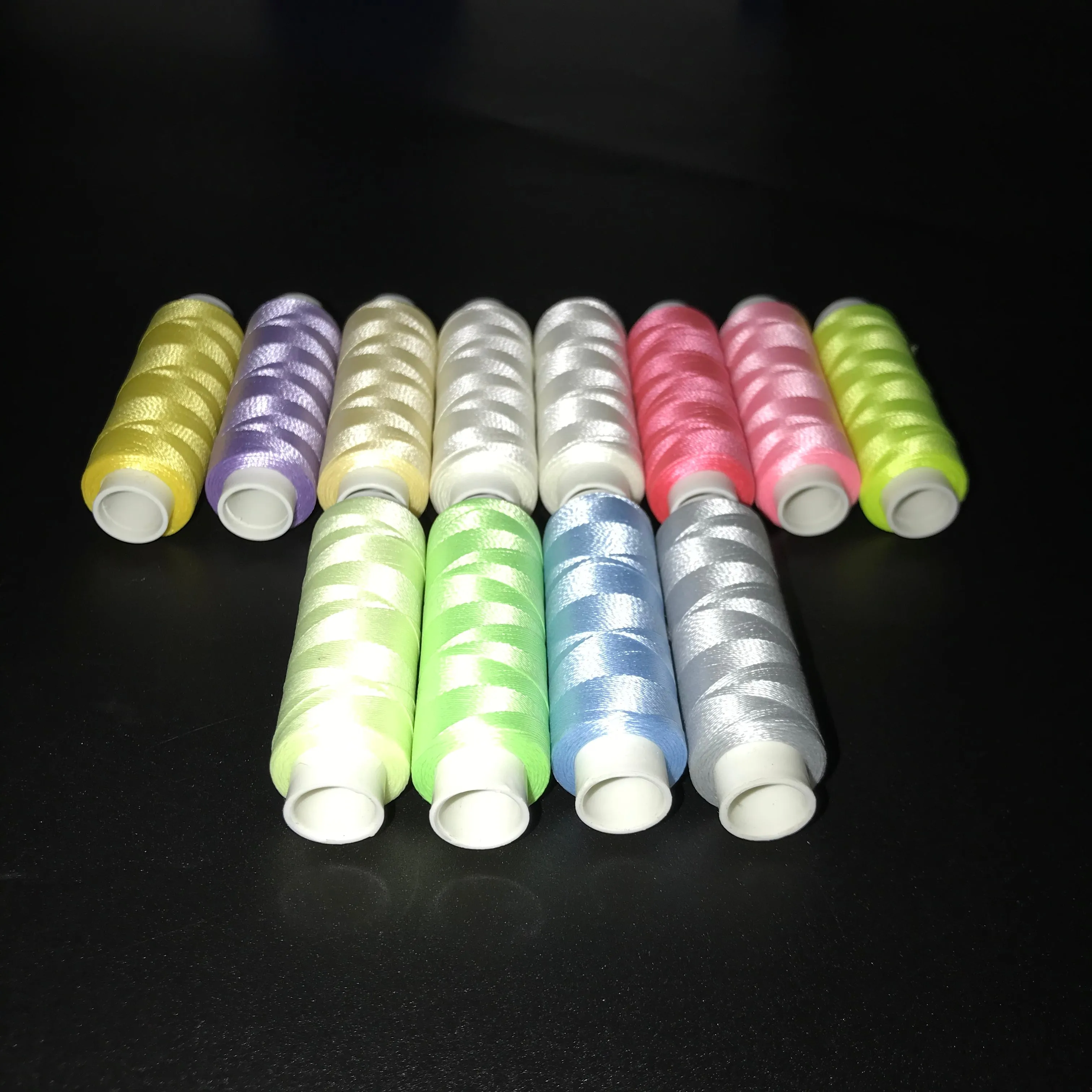 Luminous fluorescent Embroidery Thread Kit (Custom label supported)