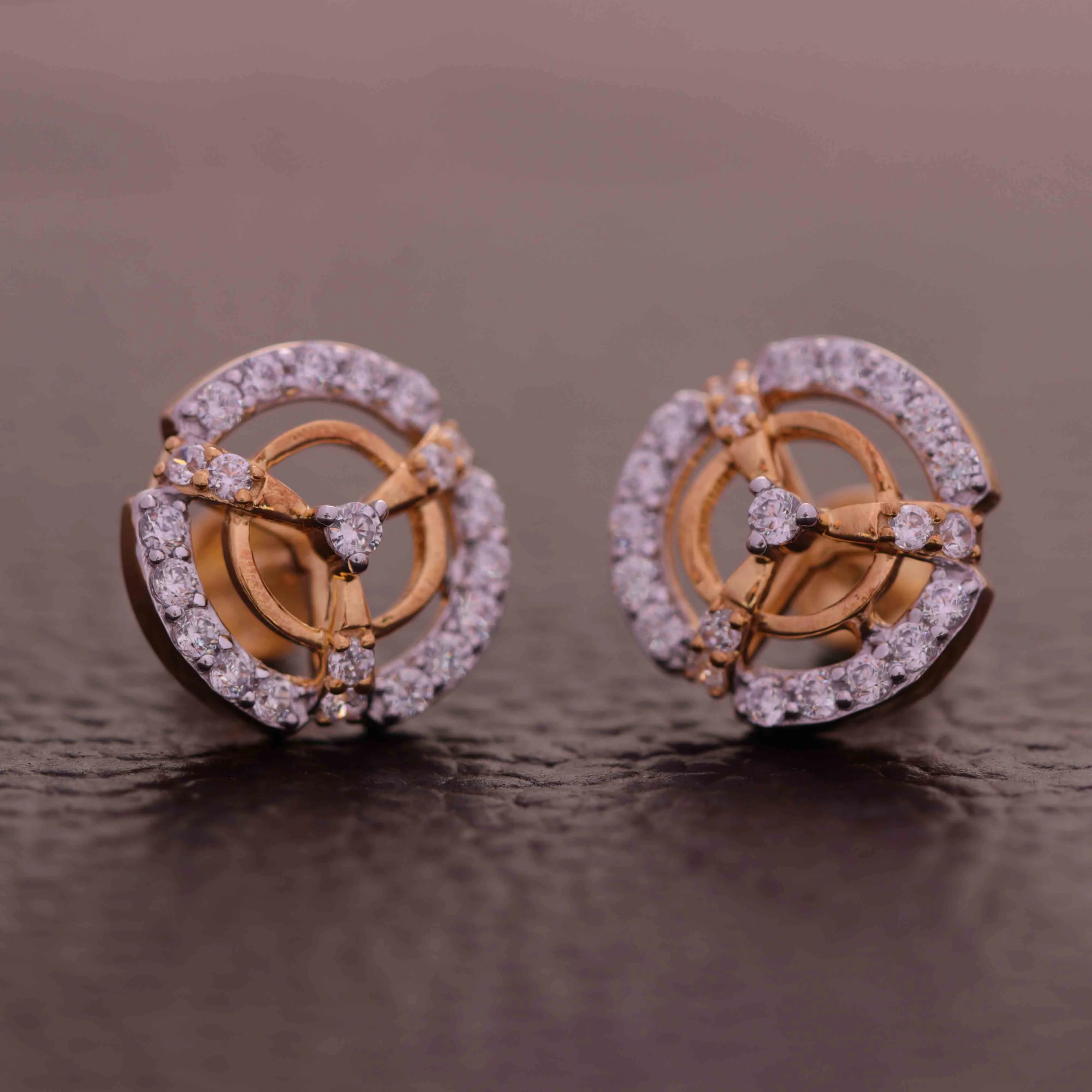 Luminous Harmony Silver Stud Earring