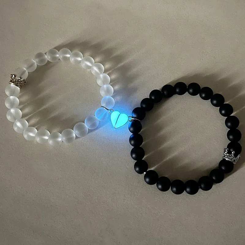 Luminous Heart & Crown Bracelet