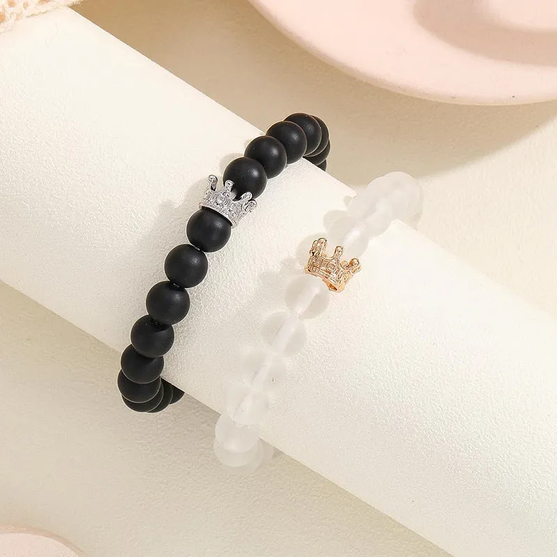 Luminous Heart & Crown Bracelet