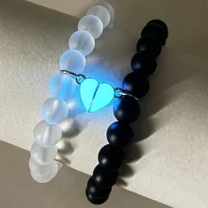 Luminous Heart & Crown Bracelet