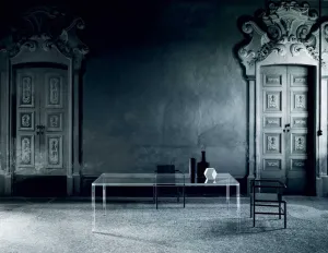 Luminous High Glass Table