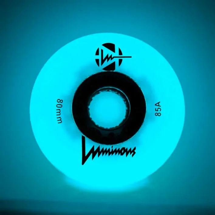 Luminous Light Up Glow LED Inline Wheels 80mm 85A - 4 Pack