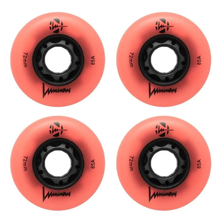 Luminous Light Up Glow LED Inline Wheels 80mm 85A - 4 Pack