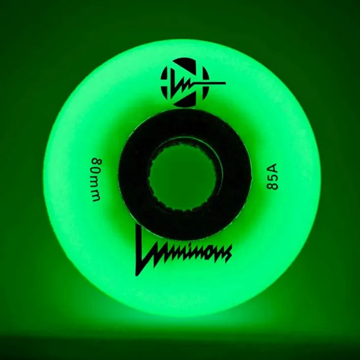 Luminous Light Up Glow LED Inline Wheels 80mm 85A - 4 Pack