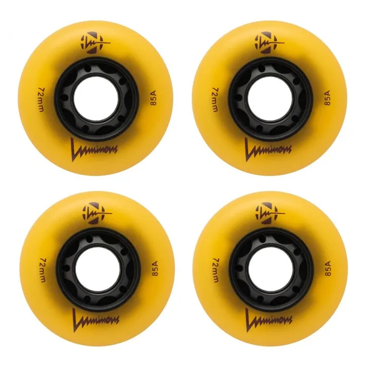 Luminous Light Up Glow LED Inline Wheels 80mm 85A - 4 Pack