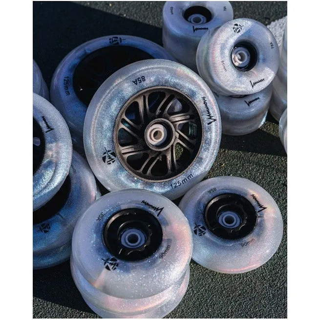 Luminous Light Up Inline Wheel Black Pearl 100mm 85A *4 Left*