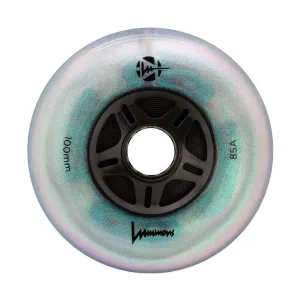 Luminous Light Up Inline Wheel Black Pearl 100mm 85A *4 Left*