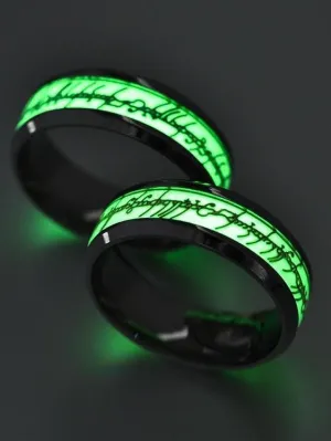 Luminous Ring Fluorescent Glowing Finger Rings Fashion Jewelry