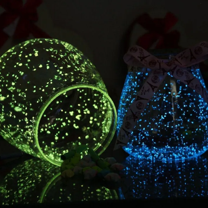 Luminous Sand- Green Blue Pink Yellow Gray Glow Powder - Glow In The Dark Pigment - Craft Decorating Supplies