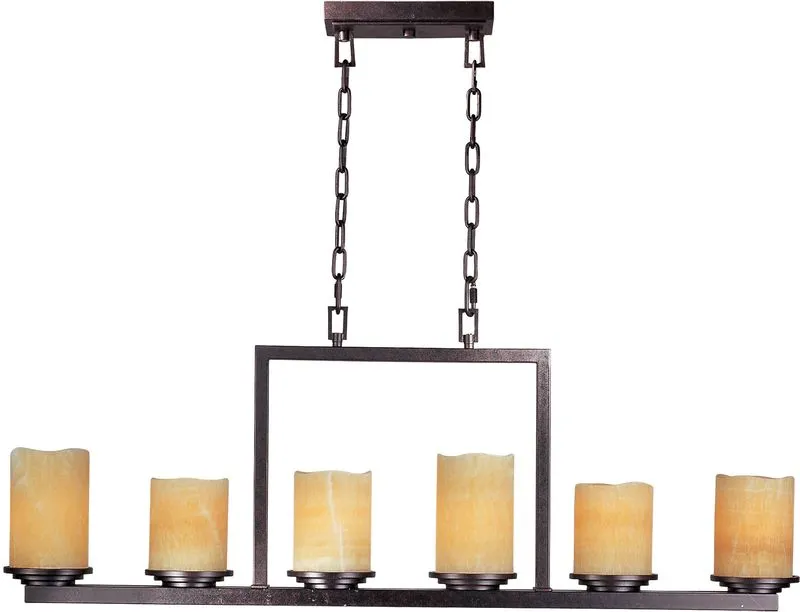 Luminous Single-Tier Chandelier