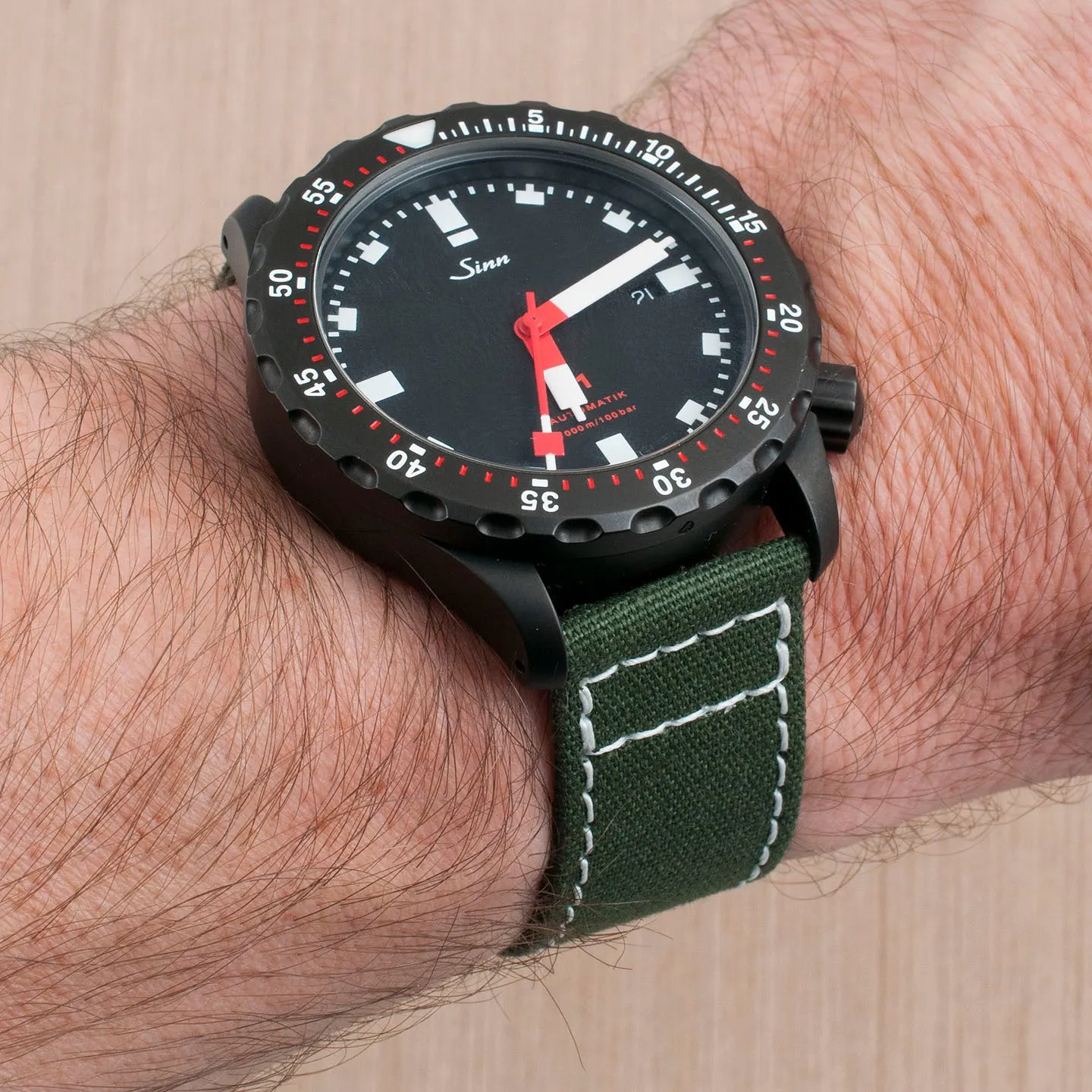 Luminous Stitching Canvas Watch Straps