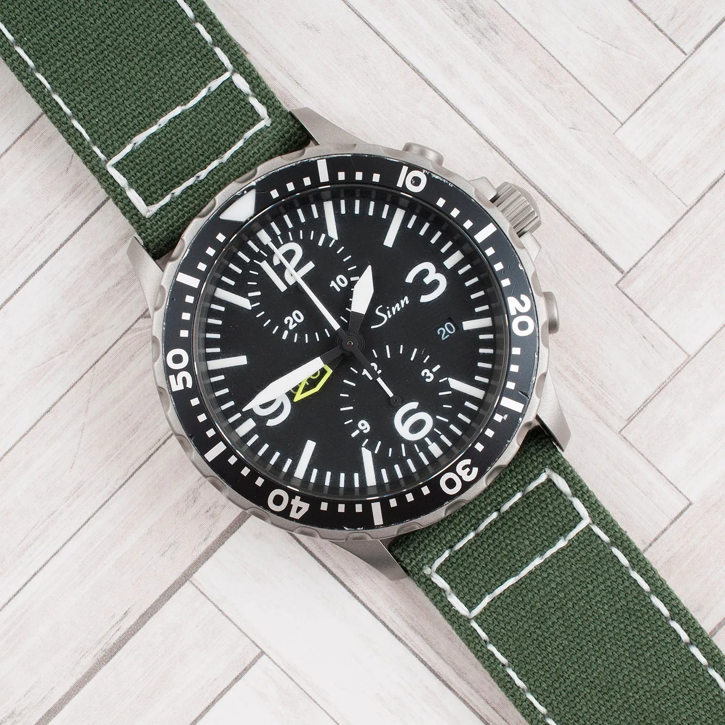 Luminous Stitching Canvas Watch Straps
