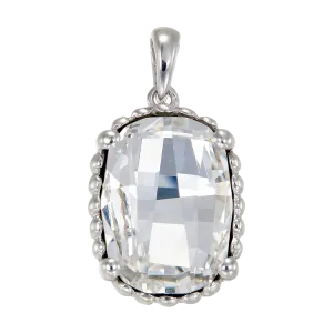 Luminous White Crystal Pendant