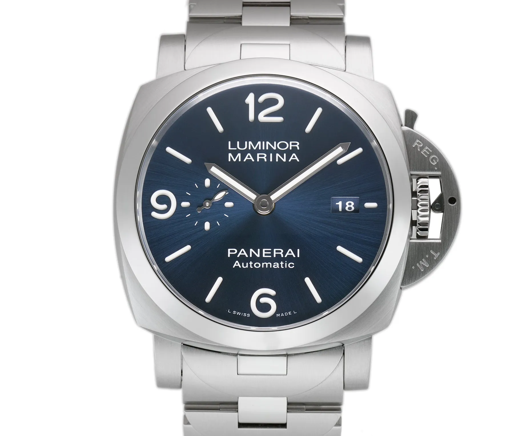 Marina Specchio Blu 44mm Steel Blue Sandwich Dial